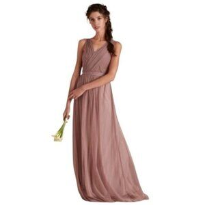 Birdy Grey Christina Convertible Bridesmaid Dress in Sandy Mauve Size Small